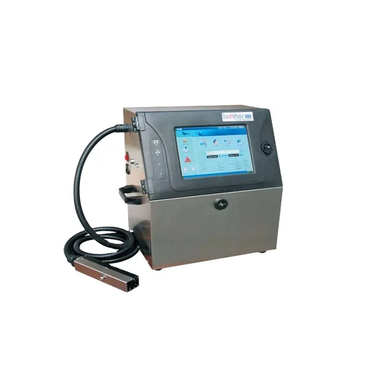 Brother sop 810 impressora industrial automática do código da data do inkjet do pvc do tubo