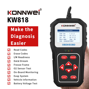 KW818 OBD2 Scanner per auto EOBD può guasto rilevatore di strumenti diagnostici per auto controllo DTC strumento di scansione della luce del motore - Product Image 1