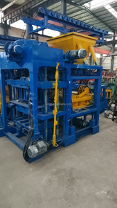 Máquina de fabricación de ladrillos de cemento de hormigón hueco semiautomática Precio bajo Fabricante de bloques de pavimentación 220V Voltaje - Product Image 4
