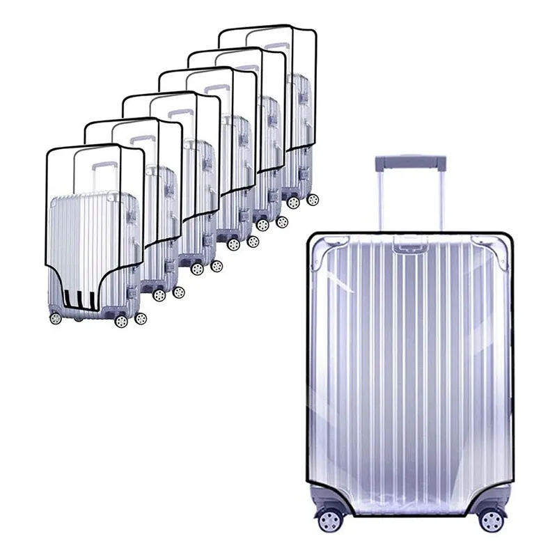 PVC Transparent Travel Luggage Cover Protector for Carry on/Waterproof PVC Suitcase Cover/Plastic protective luggage cover