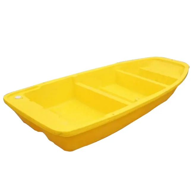 Rotomould 3.2m fond plat petit bateau de rivière en plastique pour la pêche avec pagaie