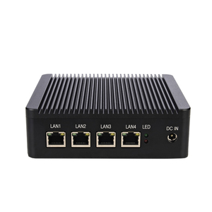 Mini ordenador con 4 puertos LAN, Barebone nuc Intel j1900 SSD Win7/8/10 Linux Ubuntu, logotipo personalizado en BIOS sin ventilador - Product Image 4