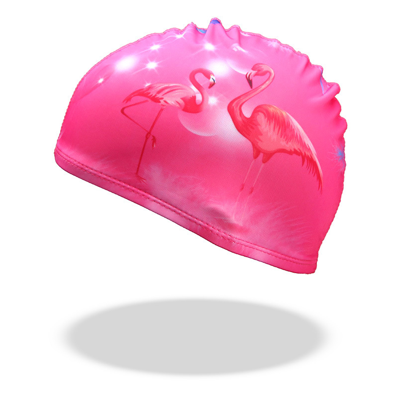 Chapeau en tissu oiseau de feu rose