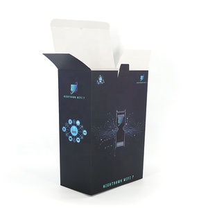 Custom Black Printed Coated Paper Electronics Packaging <strong>Box</strong> High-End Cardboard <strong>Box</strong> for Router Smart Devices Tech Products - Product Image 1
