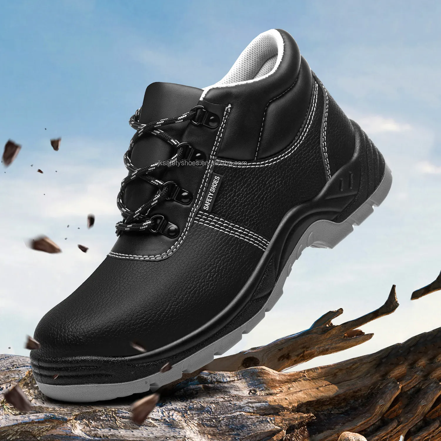 JIANKUN Sapatos de segurança de trabalho padrão CE masculino direto da fábrica anti-esmagamento anti-punctura $ 5 sapatos de qualidade baratos