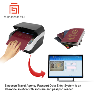 Sinosecu Lectores de Tarjetas de Control de Acceso para Viajes Excel Exportar Software de Entrada de Datos Admite Captura e Identificación de Identificación