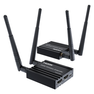 Extensor HDMI inalámbrico de 200m con un TX a cuatro RX Metal 1080p Resolución Video estéreo Salida VGA Entrada de 5V Rango de 5m