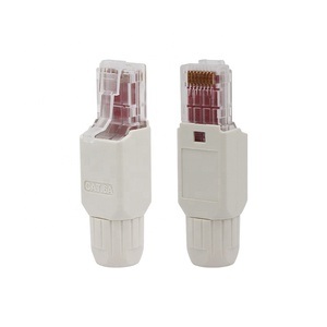 普新UTP公RJ45连接器网络5e类/6类/6a类/7类无屏蔽无工具现场端接插头梯形插孔模块印刷电路板 - Product Image 6