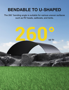 120 Độ uốn cong Mono năng lượng mặt trời di động <span class=keywords><strong>200W</strong></span> 240W 250W cao hơn truyền mềm <span class=keywords><strong>PV</strong></span> linh hoạt năng lượng mặt trời bảng điều khiển - Product Image 2