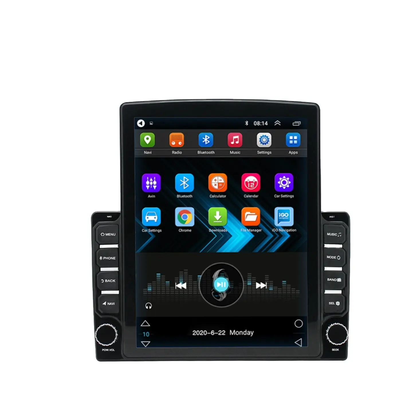Zmecar phổ Android đài phát thanh xe mới lớn màn hình thẳng đứng 9.7 inch 1 + 16GB Android Auto Carplay Car DVD Player