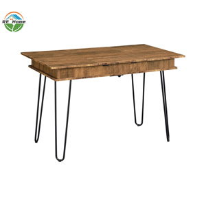 Writing <strong>Desk</strong> with 4 Hidden Storages Rustic Amber Home <strong>Computer</strong> Table <strong>Simple</strong> Office PC <strong>Desk</strong> Wooden - Product Image 1