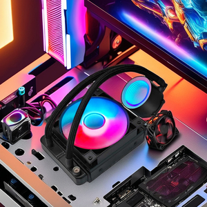 ZeroMaster 120mm ARGB PWM enfriador líquido CPU ventilador AIO consola de juegos Intel radiador de refrigeración por agua tipo aire Aplicación Informática - Product Image 3