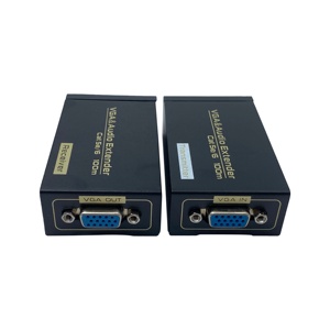 通过RJ45以太网电缆 (1个发射器 + 1个接收器)，通过Cat6的SY VGA扩展器高达328英尺/100米VGA扩展适配器 - Product Image 1