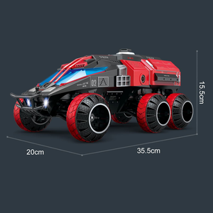 1:12ตีนตะขาบ6X6 2.4รถควบคุมระยะไกลแบบออฟโรด15kmh รถบรรทุกภูมิประเทศทั้งหมดพร้อมไฟ LED สีสันสดใส - Product Image 5