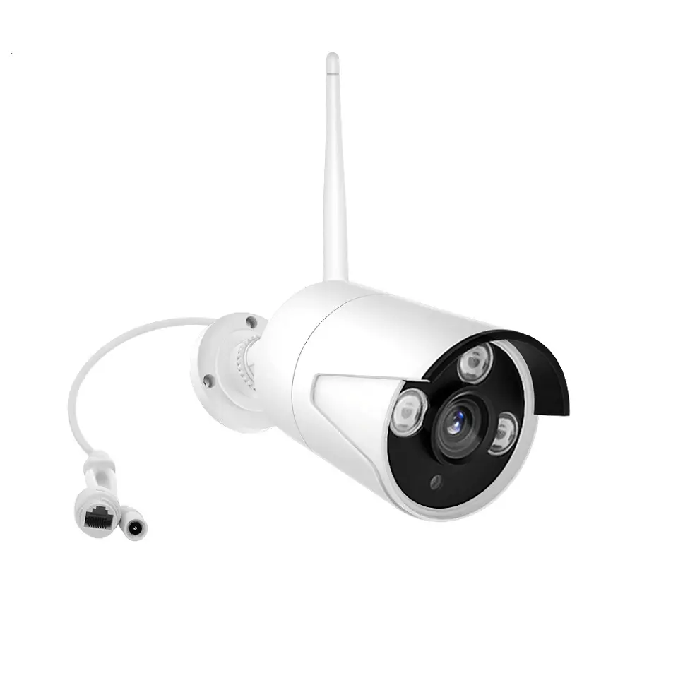 Longue portée 100 mètres H.264 HD intérieur extérieur étanche Ir Vision nocturne Wifi Cctv caméra 1080p pour système de vidéosurveillance sans fil