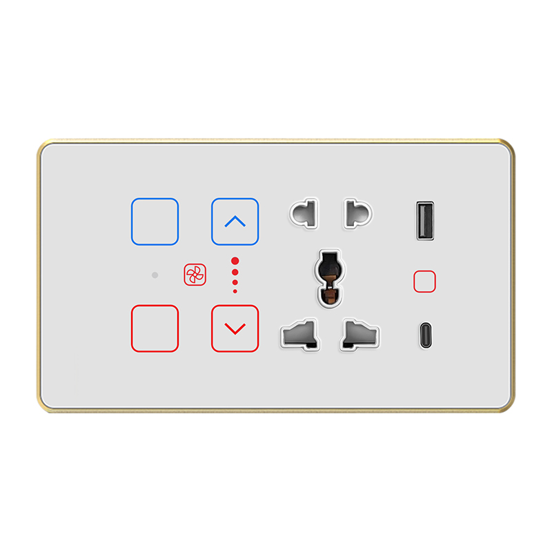 4M 2gang+Fan+Socket USB-C