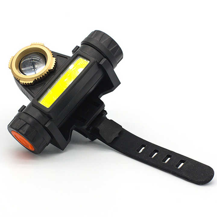 Portable USB Mining LED Headlamp With USB Rechargeable Headlamp Waterproof COB Head Torch Head Lamp