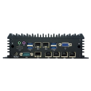 Küresel fansız endüstriyel Mini PC Core i7 85fanless 4 çekirdek 8 konuları 2 lan 6Com GPIO SIM sağlam endüstriyel bilgisayar 3 yıl garanti - Product Image 1