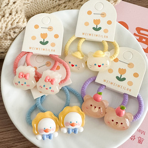 卡通动物发橡皮筋可爱柔软弹力发带甜美发饰女童儿童 - Product Image 2