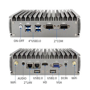 Core i7 4500U i5 4200U I3 4005U Mini PC Computadora industrial sin ventilador Win10/11 Sistema Linux Computadora integrada LAN dual de baja potencia - Product Image 3