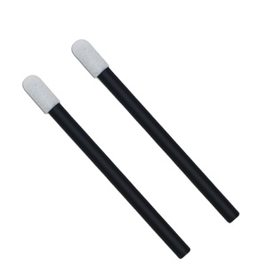 CM-FS610 100pcs/bag sealed Packed 68.5mm Black Cleaning Round Head Polyurethane Pu <strong>Foam</strong> <strong>Tip</strong> <strong>Swab</strong> for Printer
