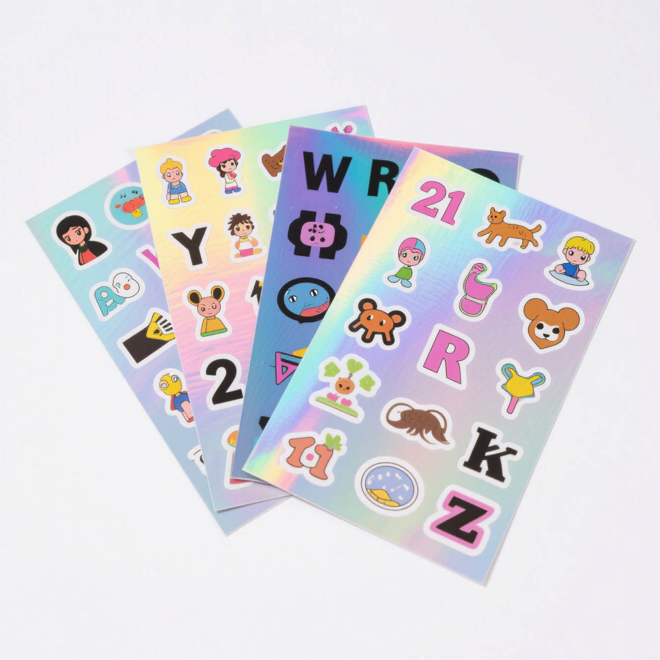 Feuilles d'autocollant