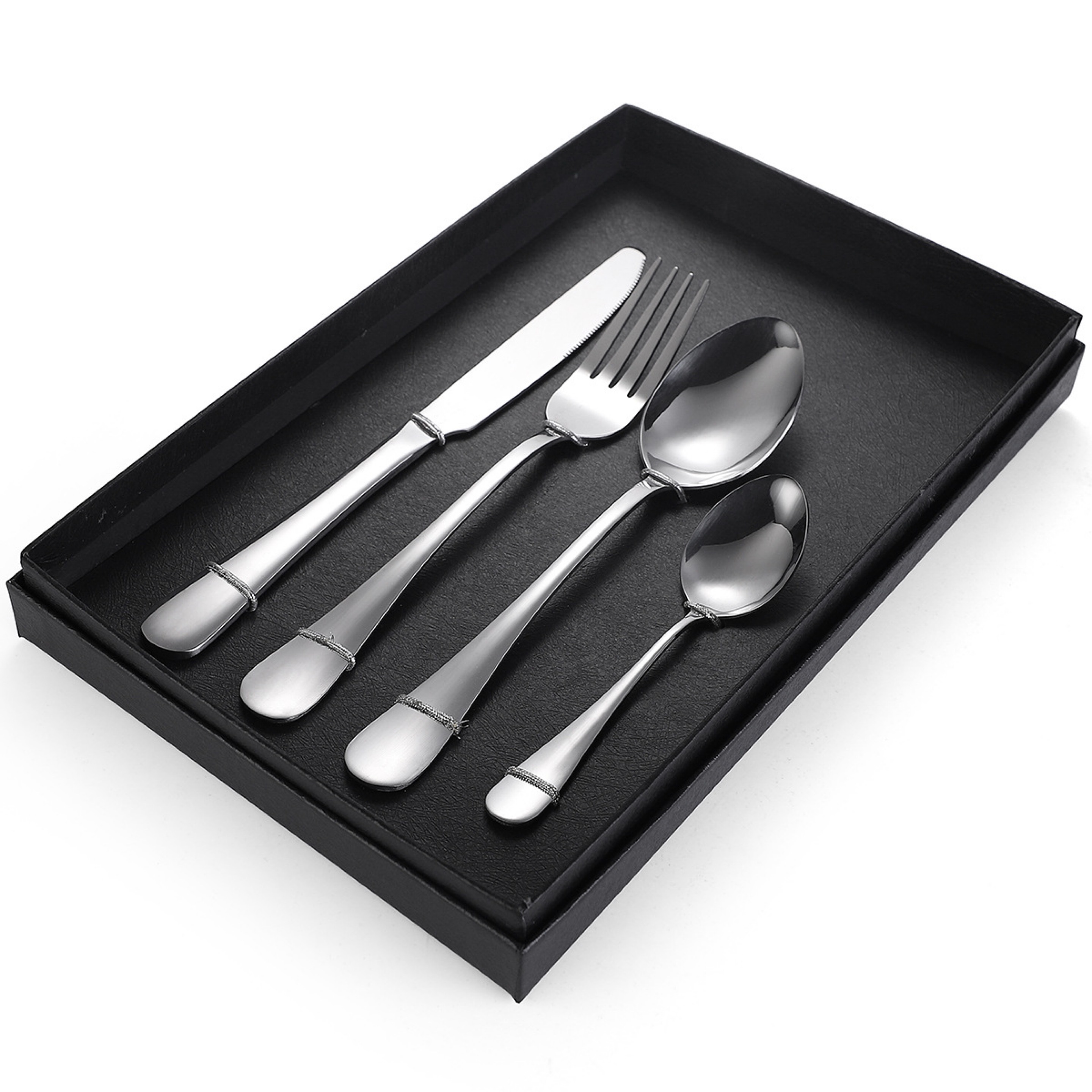 4pcs Silver