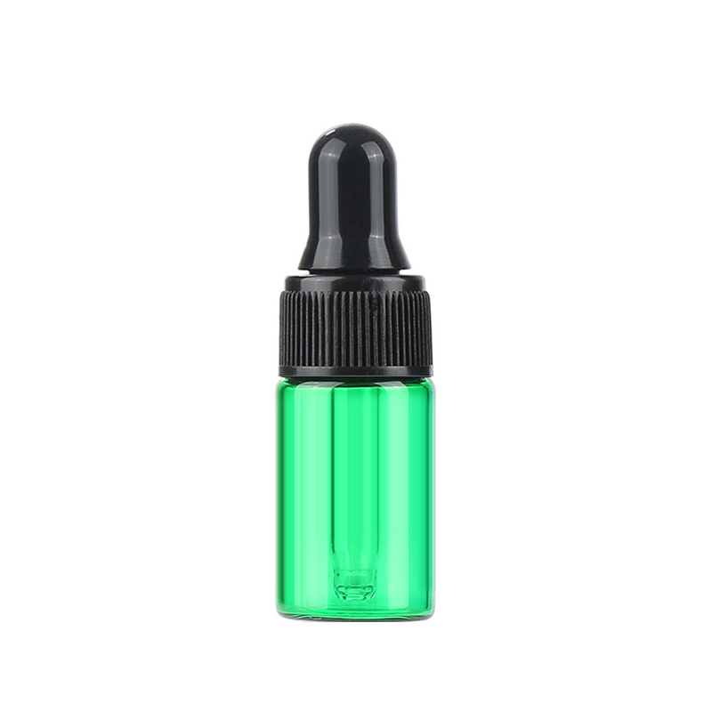 Bouchon compte-gouttes en plastique vert + noir