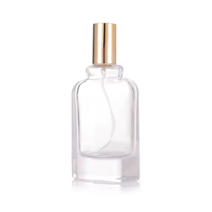 Luxury Custom <strong>Perfume</strong> Flat Glass Bottle 30ml 50ml Clear Colors Fragrance Oil Packaging Spray Atomizer <strong>DIY</strong> Logo - Product Image 1