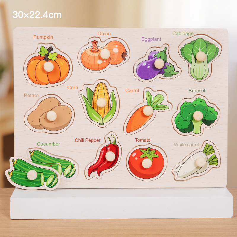Tavola Puzzle a Forma di Verdure