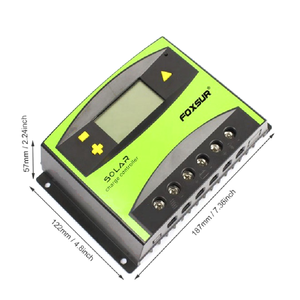 60A güneş şarj kontrol cihazı ile LCD ekran, güneş şarj regülatörü, ışık kontrolü zamanlama fonksiyonu FSC1224-60 - Product Image 2