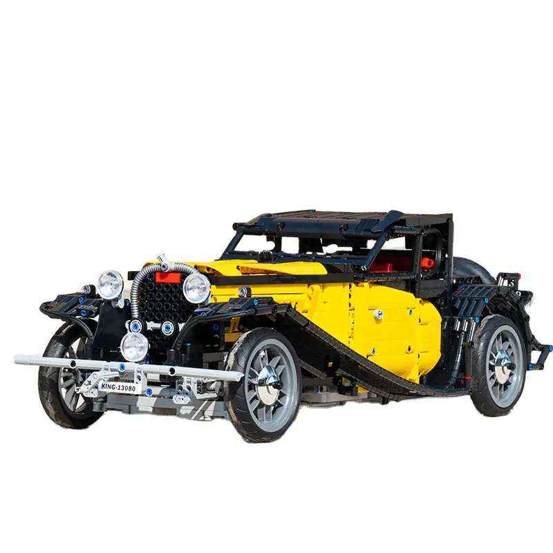 Mold King 13080 Vintage model car build kit Technic Speed Car Blocks Building Bricks building toys for Kids