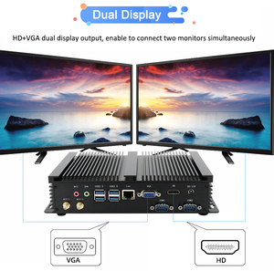 Intel Celeron 2955U/ Core, Mini PC sin ventilador, pantalla dual, COM dual, computadora de escritorio, 7USB, PC pequeña industrial silenciosa - Product Image 4