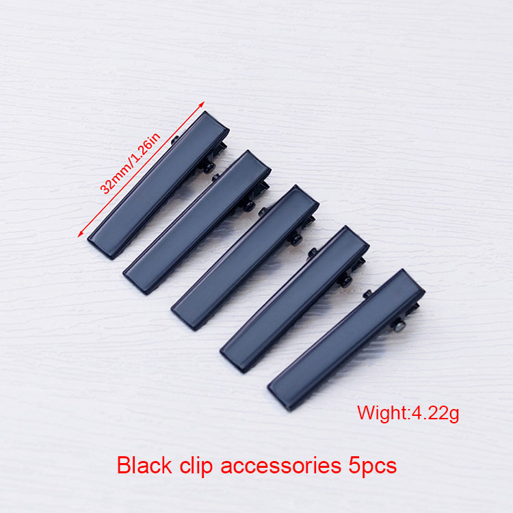 Accessoires de clip noir 5pcs