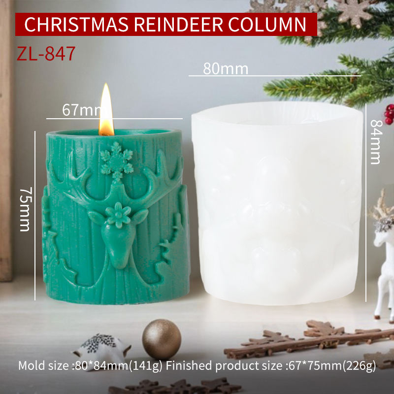 ZL-847 DE COLONNE DE RENNE DE NOËL