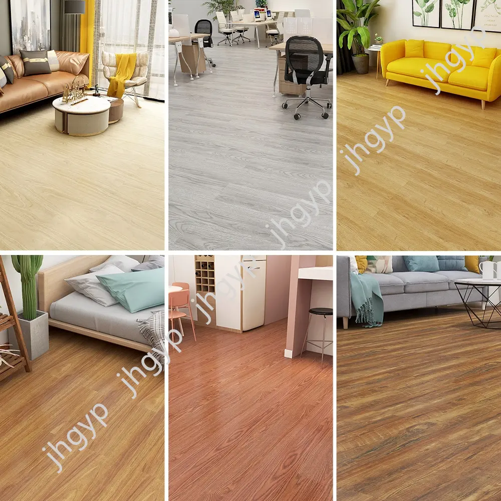 Papan vinil pvc baru lantai garasi tongkat kelupas karpet ubin plastik Pvc perekat diri vinil laminasi spc lantai