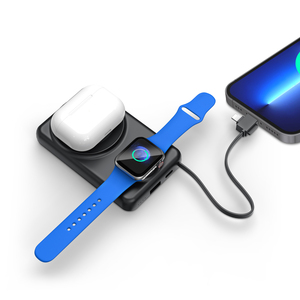 Trend yeni ürünler 2025 hızlı taşınabilir güç bankası İzle şarj manyetik kablosuz güç banka telefon izle kulaklık için 10000mah
