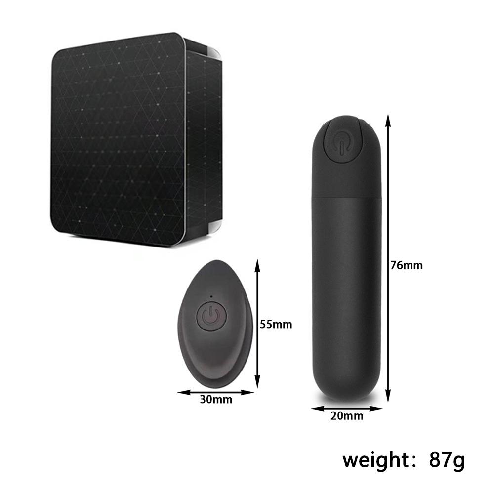 Vibratore nero e scatola