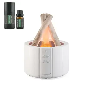 New 260ml Portable Cool Mist Aromatherapy Machine Home Ultrasonic <strong>Diffuser</strong> Essential Oil Flame <strong>Humidifier</strong> <strong>With</strong> <strong>Timer</strong> for Bedroom - Product Image 1