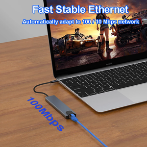 具有4K HDMI兼容性的8合1 USB C集线器扩展坞USB 3.0适配器C型分离器计算机配件 - Product Image 5