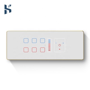 Tuya Smart WiFi ventilador ajuste 6 y 8M Interruptor táctil aplicación Control remoto Control de voz 10A 240V Smart Life interruptor de pared de vidrio India - Product Image 6