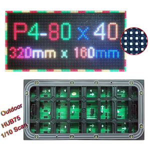 DIY P4 320*160 модуль наружный СВЕТОДИОДНЫЙ полноцветный дисплей экран 80*40 пикселей SMD1921 свет 3 в 1 RGB 1/10 сканирование высокой яркости - Product Image 6