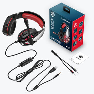 S9 Gaming Headphones Stereo Game Headset with Mic Over-ear with <strong>360</strong> Degree Rotating for Ps4/ps5 <strong>Xbox</strong> One Pc LED BT AAC 1m - Product Image 5