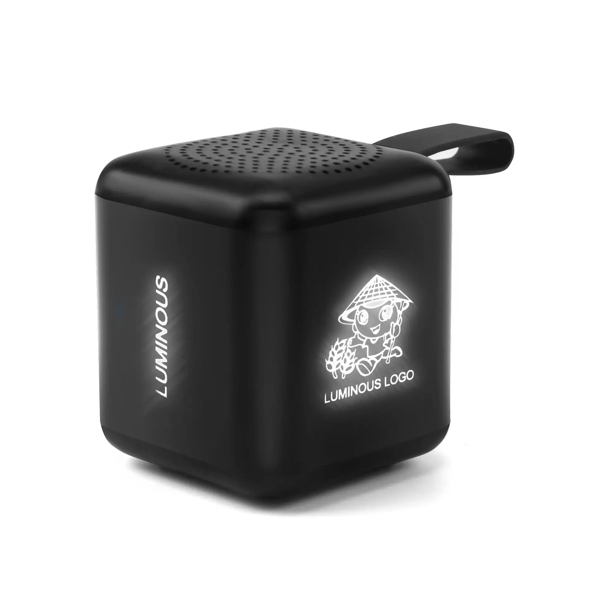 2023 Promocionais Super Mini Portable Bluetooth Speakers Alto-falante sem fio com iluminação logotipo