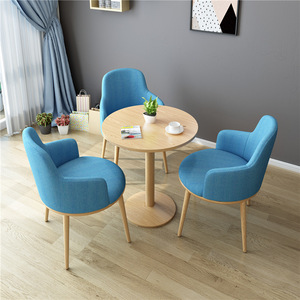 Reception <strong>Table</strong> and Chair Combination Business Negotiation Meeting <strong>Table</strong> Chair Office Leisure Dining Room <strong>Set</strong> - Product Image 2