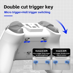 Oyun X Z04 Hall Rocker Joystick PC Android IOS için kablosuz BT5.3 Gamepad çift titreşim oyun denetleyicisi - Product Image 4