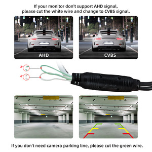 Wemaer HD gece görüş Mini 170 derece Back Up araç ters dikiz geri kamera Suzuki BMW Benz Chrysler için - Product Image 4