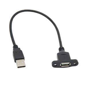 Manufactory <strong>USB</strong> Type a Female With Locking Screw <strong>USB</strong> Assembly Data Power Charging Cable Cords - Product Image 1