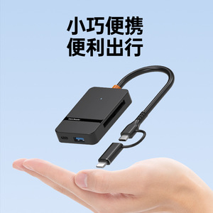 2024新畅销书8合1 USB 3.0集线器适配器，适用于电话计算机数字SD/TF/MS/cf卡USB闪存盘扩展卡读卡器 - Product Image 4