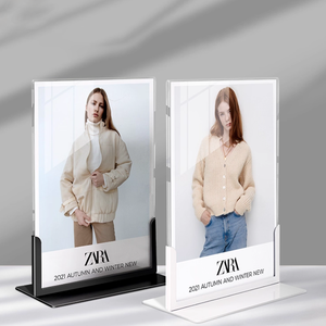 Bán buôn thấp moq A4 A5 kim loại bảng Top tầng giữ dấu hiệu thường vụ quảng cáo áp phích Menu hiển thị đứng - Product Image 5